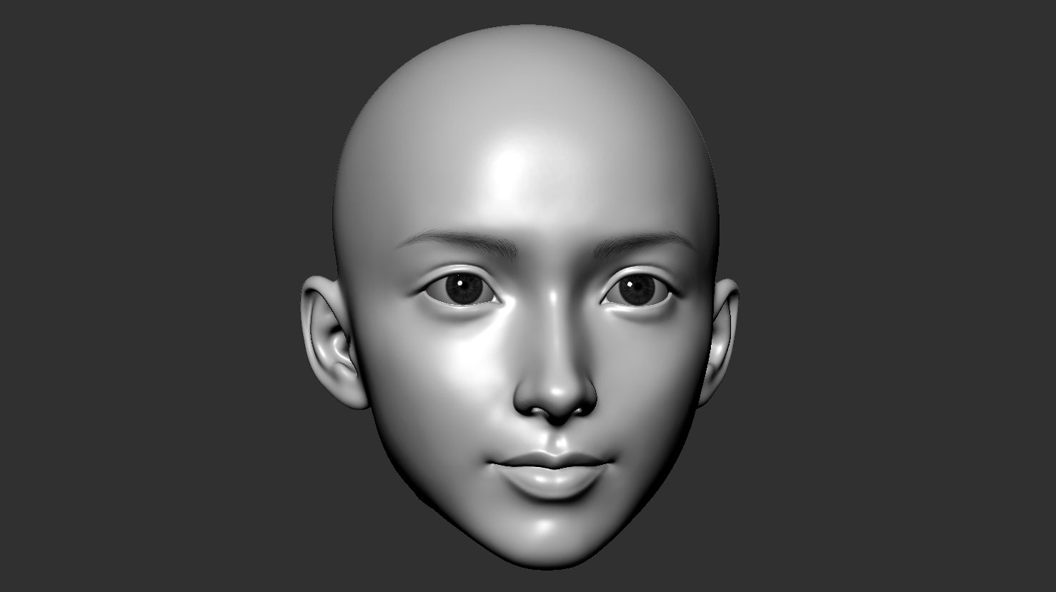 Concept stage of Elva's face design